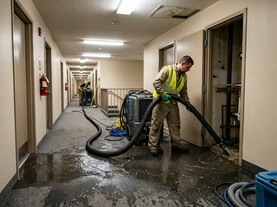 multi-unit-apartment-hallway-f-005 — frequently asked questions, Emergency Burst Pipe Water Extraction & Removal in Dellwood…